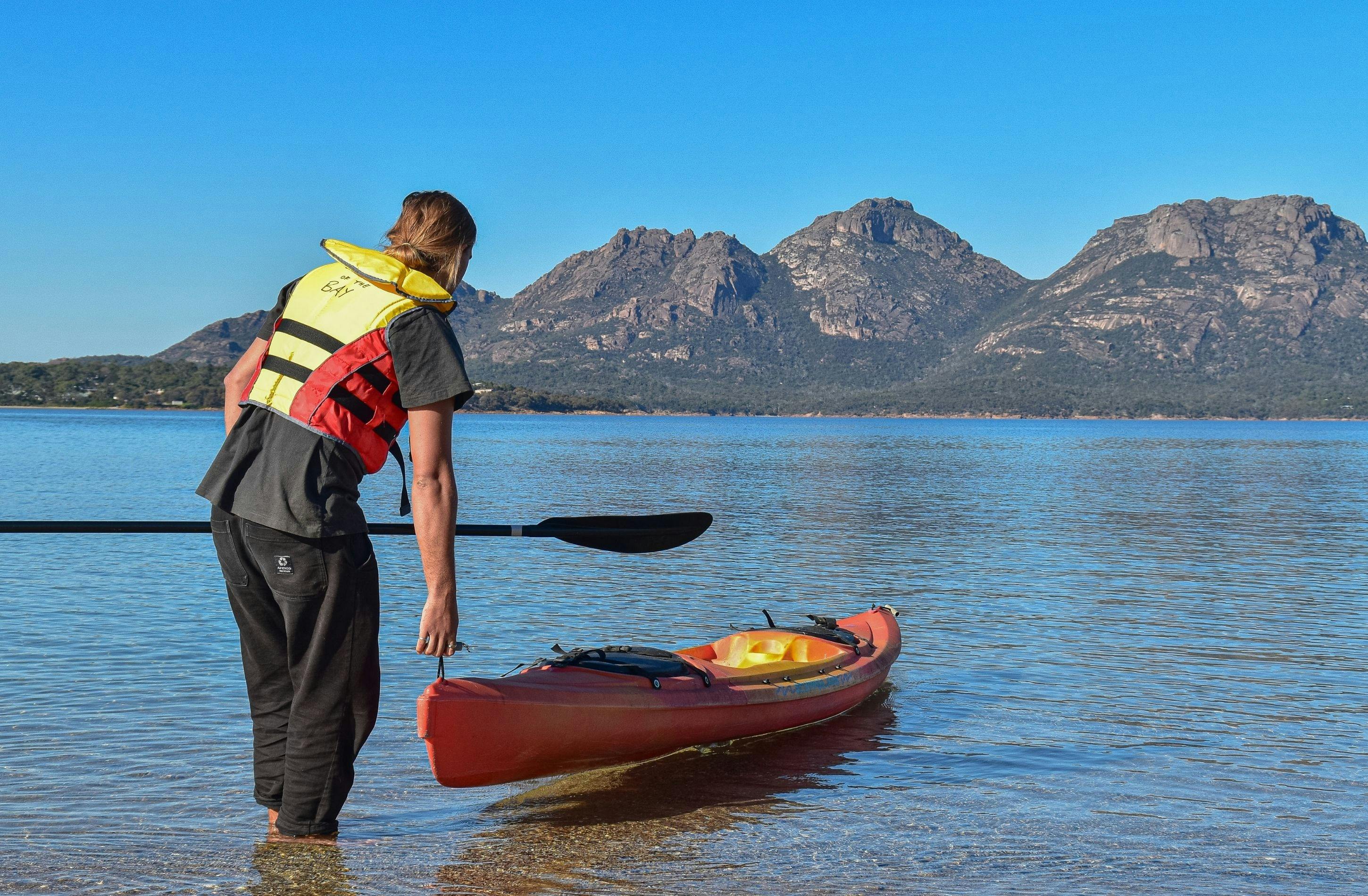 Free kayaks for guests at Edge of the Bay