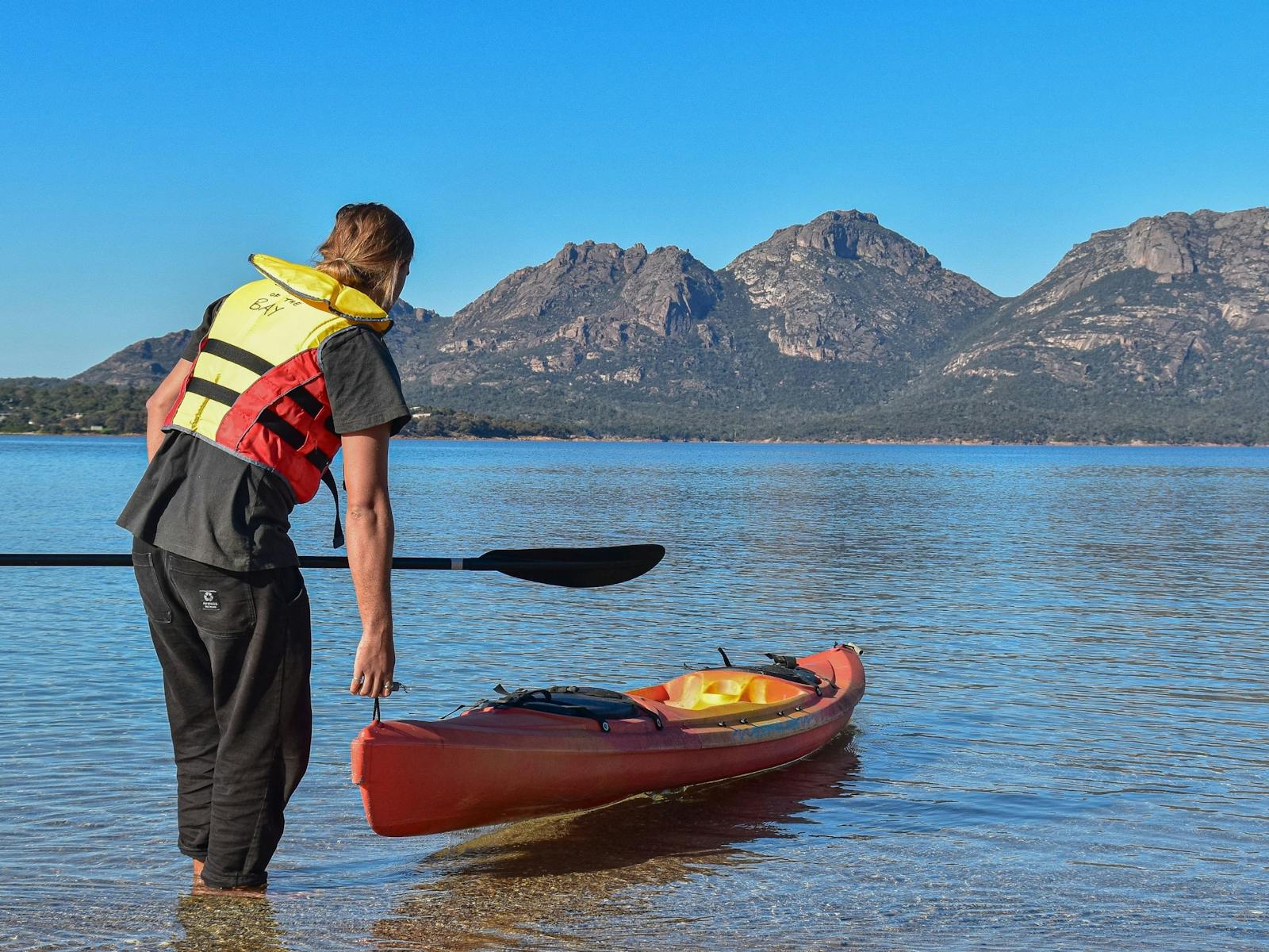 Free kayaks for guests at Edge of the Bay
