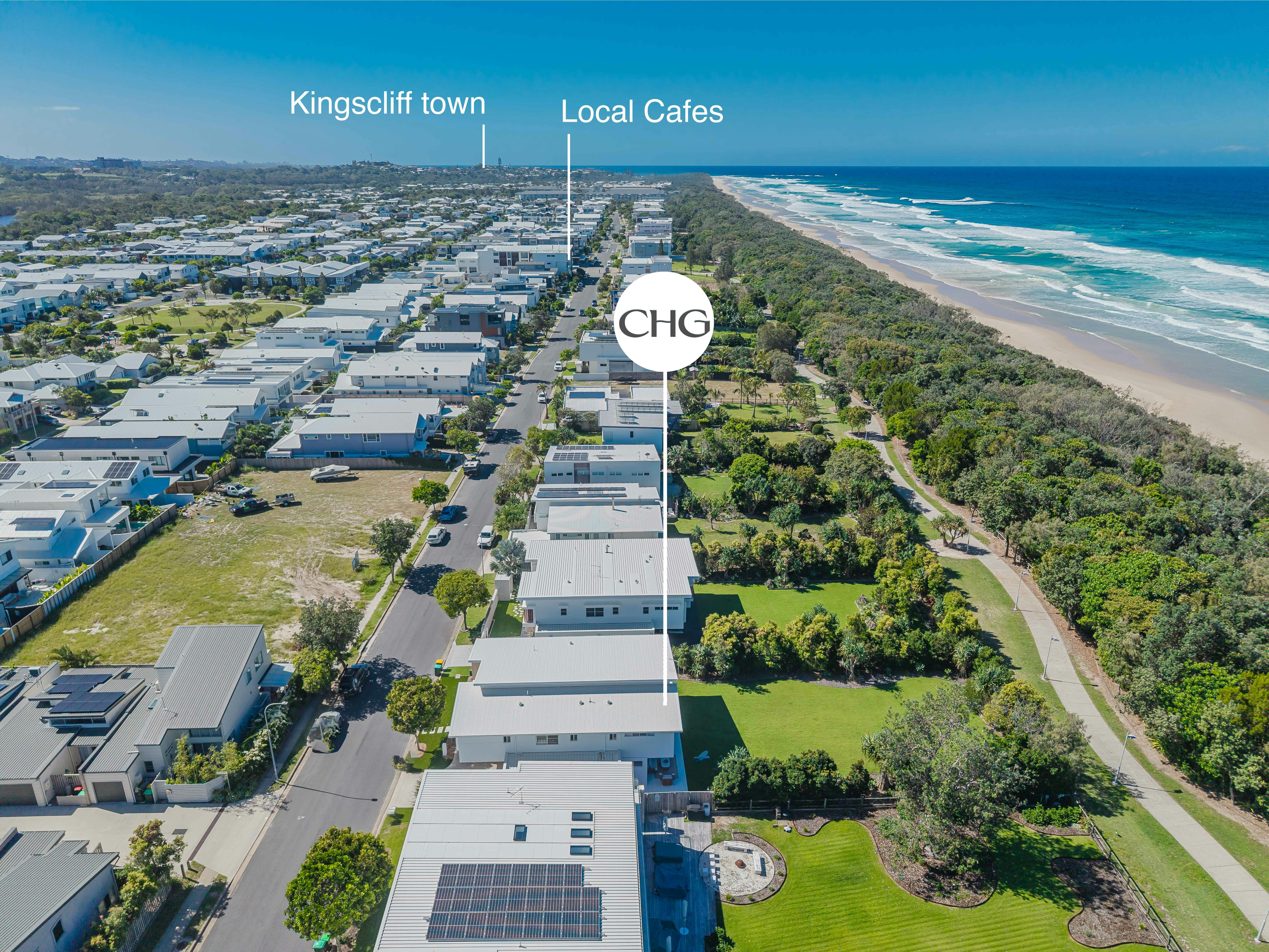 Beachfront Location - Drone Image