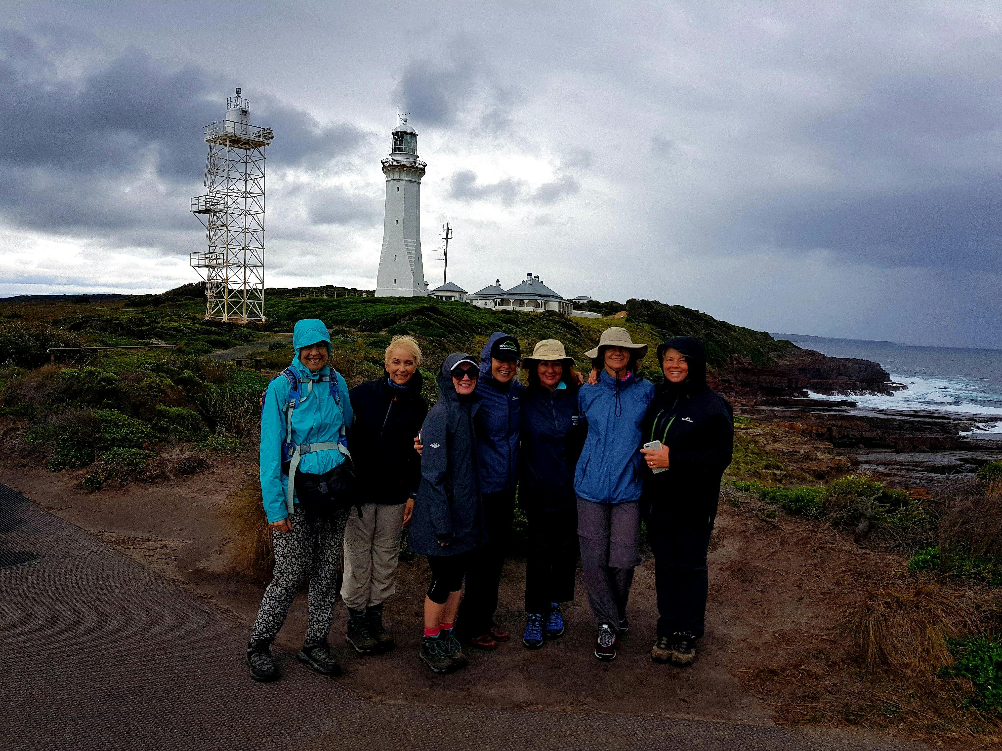 Happy walkers on the Light to Light Pack-Free Walking Experience from Life's An Adventure