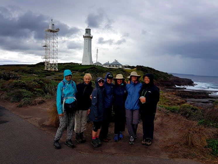 Happy walkers on the Light to Light Pack-Free Walking Experience from Life's An Adventure