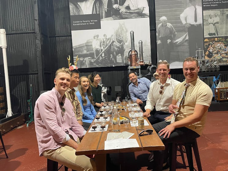 A corporate wine tasting at one of our local iconic wineries