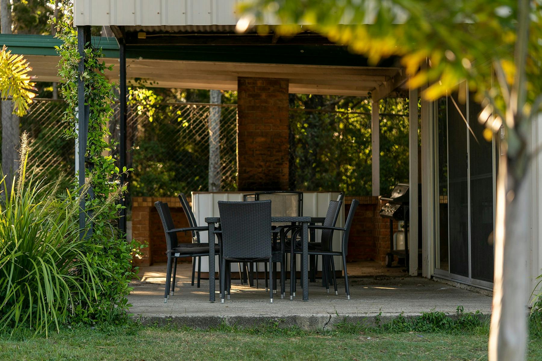 BBQ area outside the games room