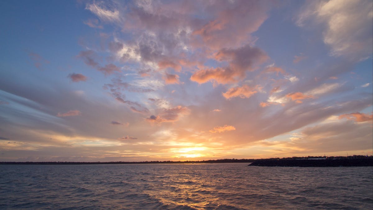 Sunset, Fraser Coast, Queensland. Sunset, Fraser Coast, Queensland.