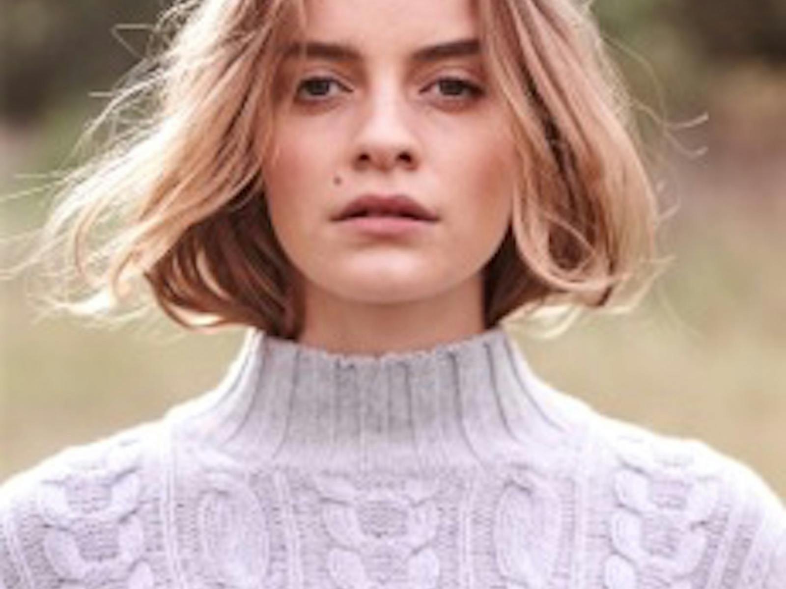Sonya Hopkins Sydney 100% pure cashmere cable knit sweater