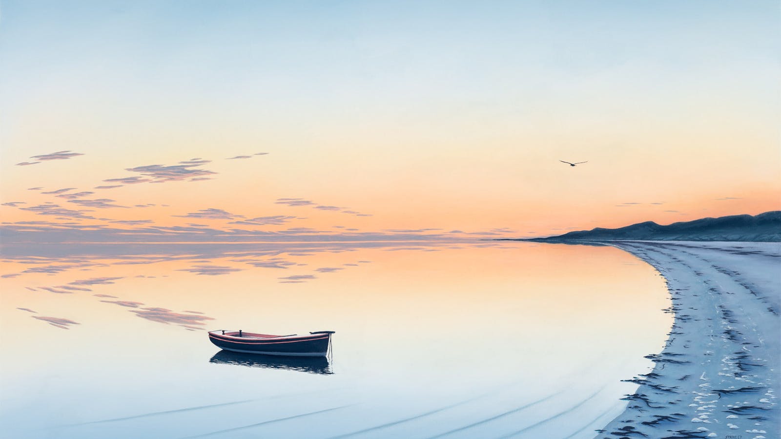 Tess 3. Oil painting by Richard Stanley. (Award Winner 'Waterways Exhibition, Hobart '