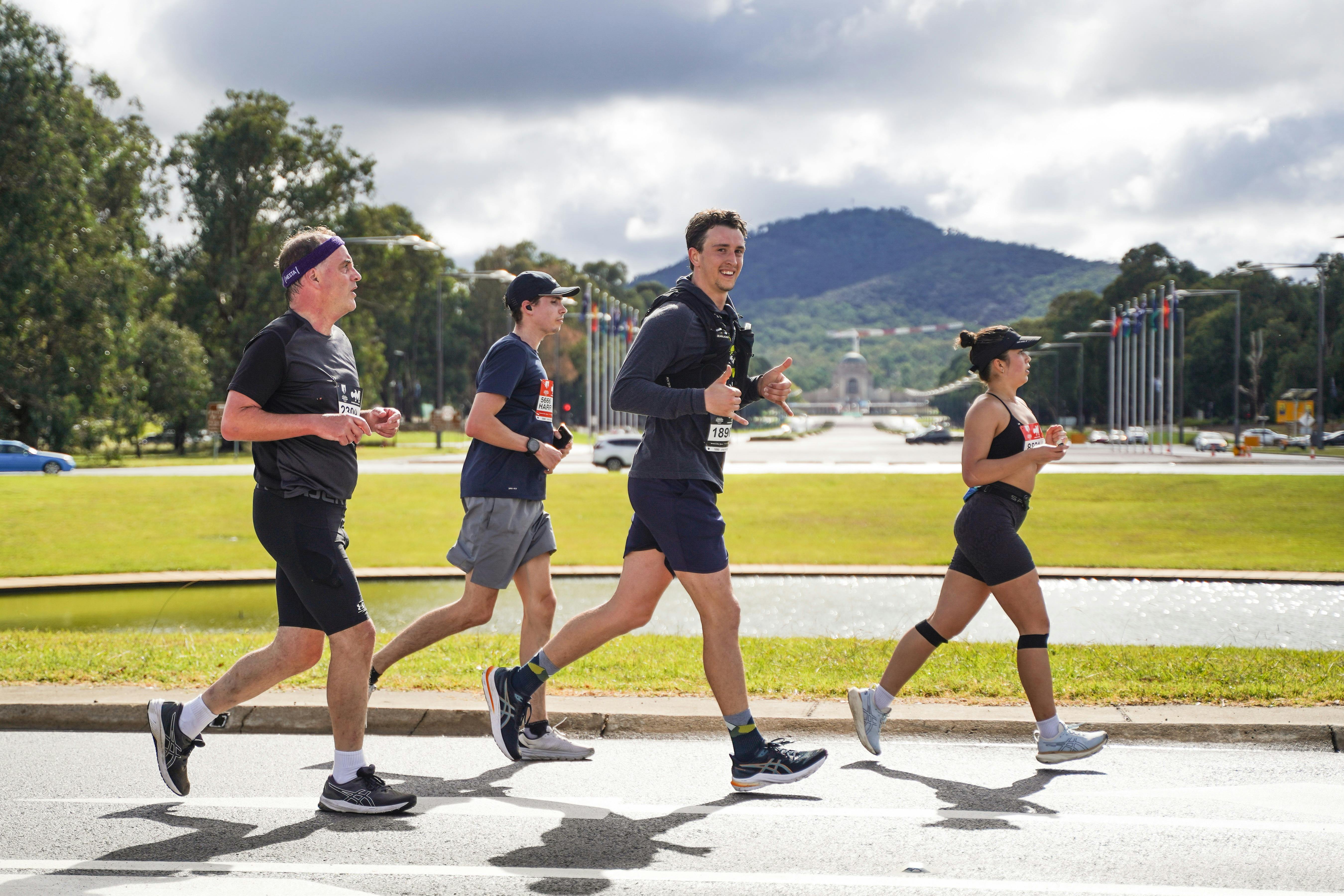 Participants running