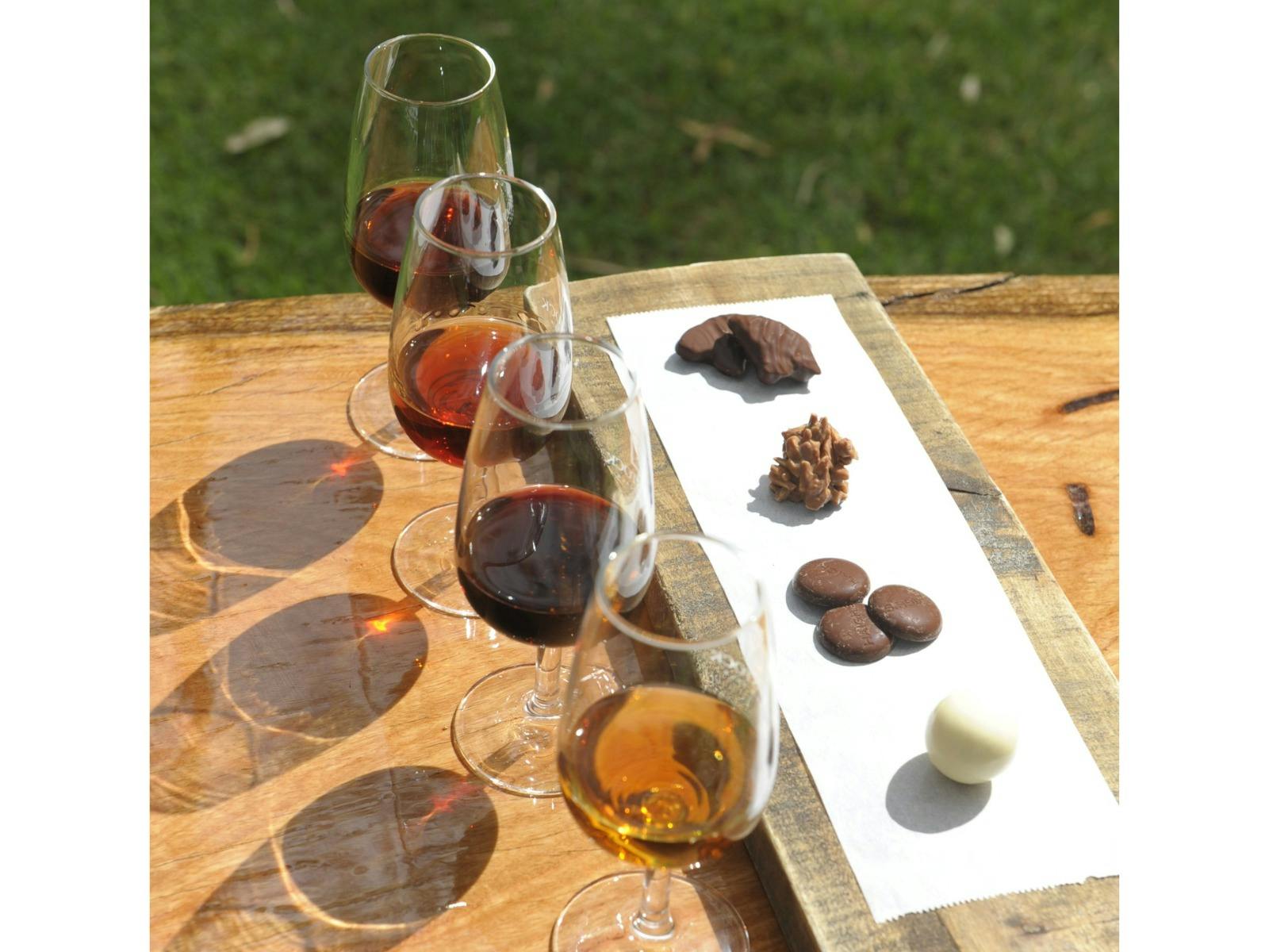 Fortified wine matched with chocolate