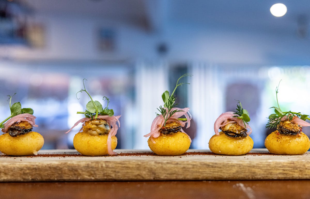 Pintxos are small delicious starters to help the digestive juices flow at Seabean Tapas Bar