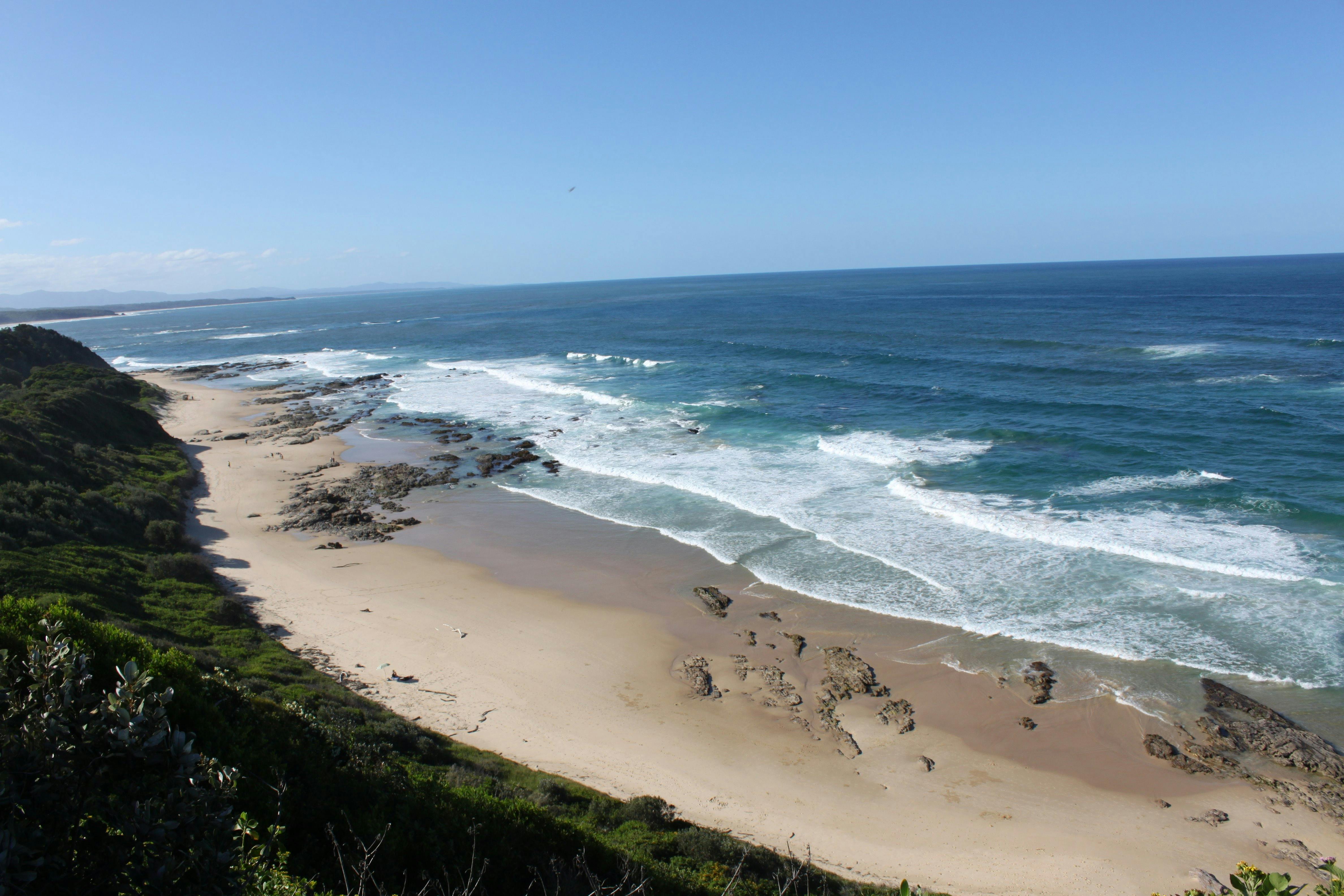 From Cpt Cook lookout, up the coast