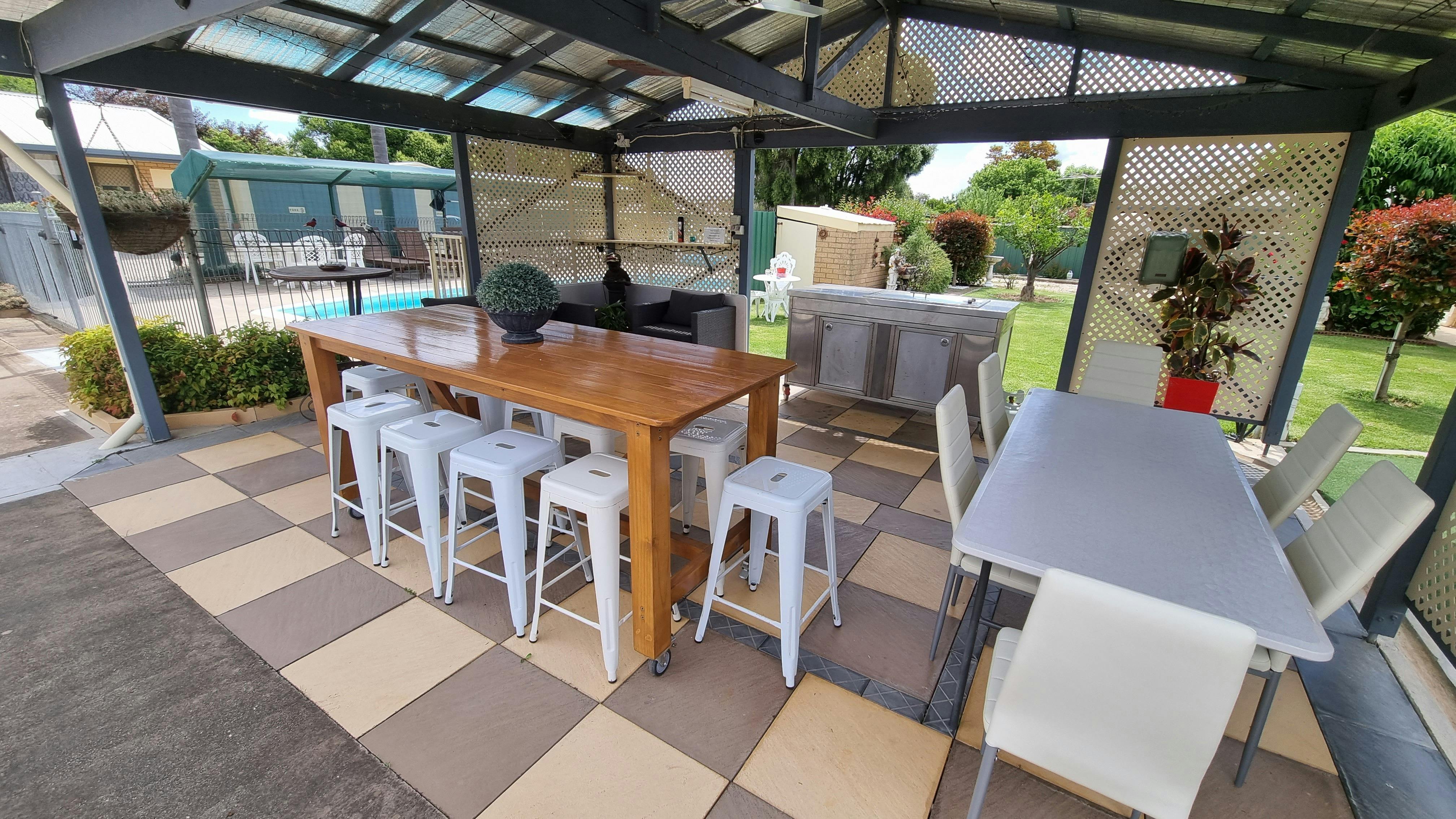 Covered Barbeque Area