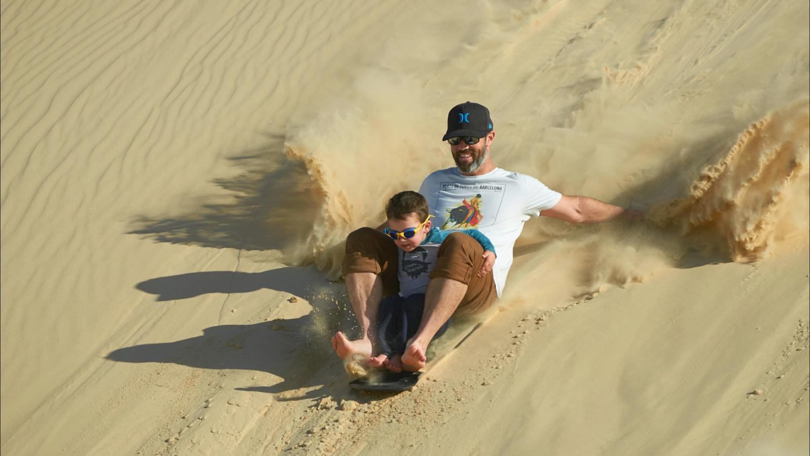 4wd tours r us Sandboarding stockton beach