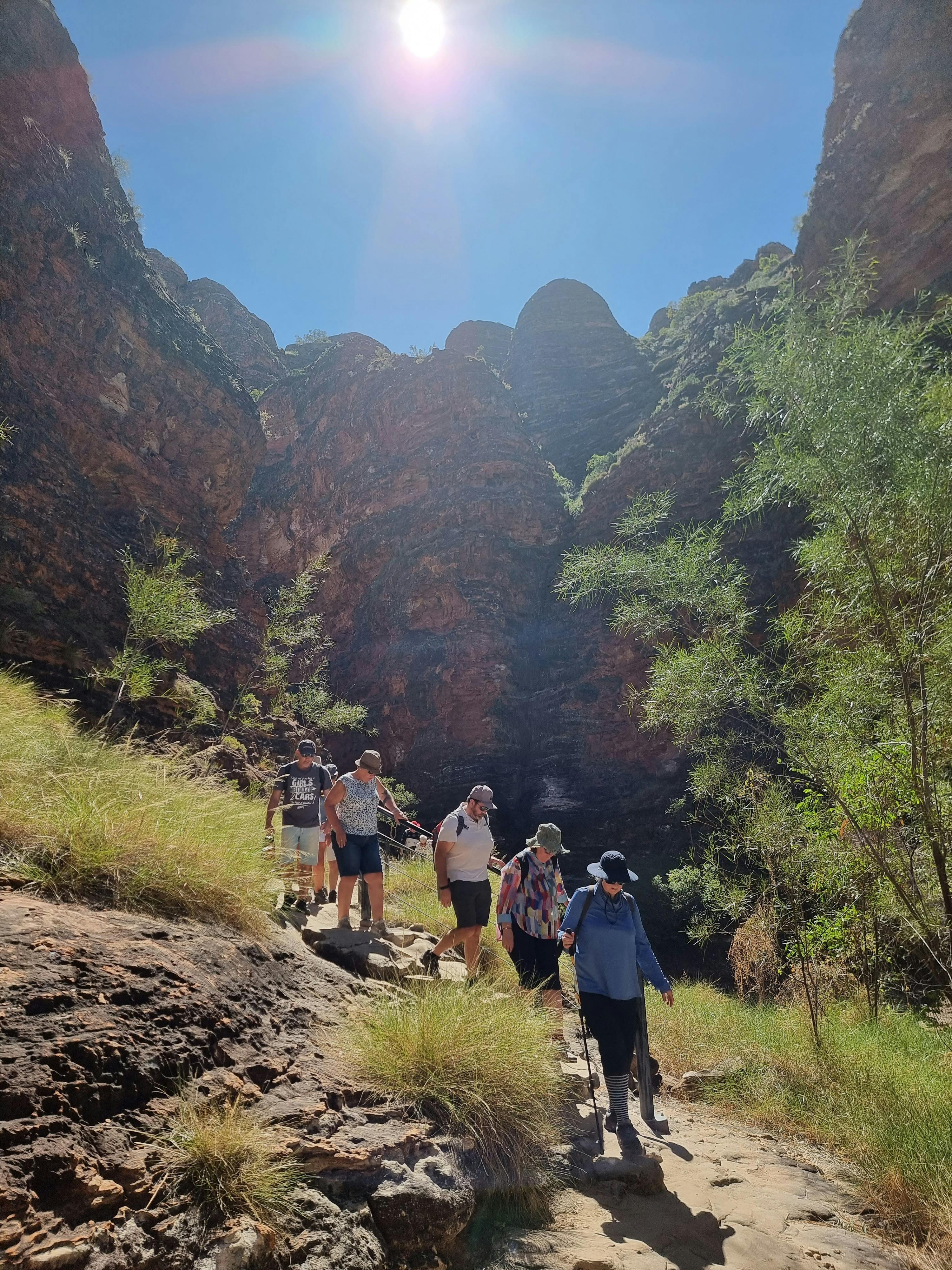 Walking out of Cathedral Gorge, Purnululu National Park