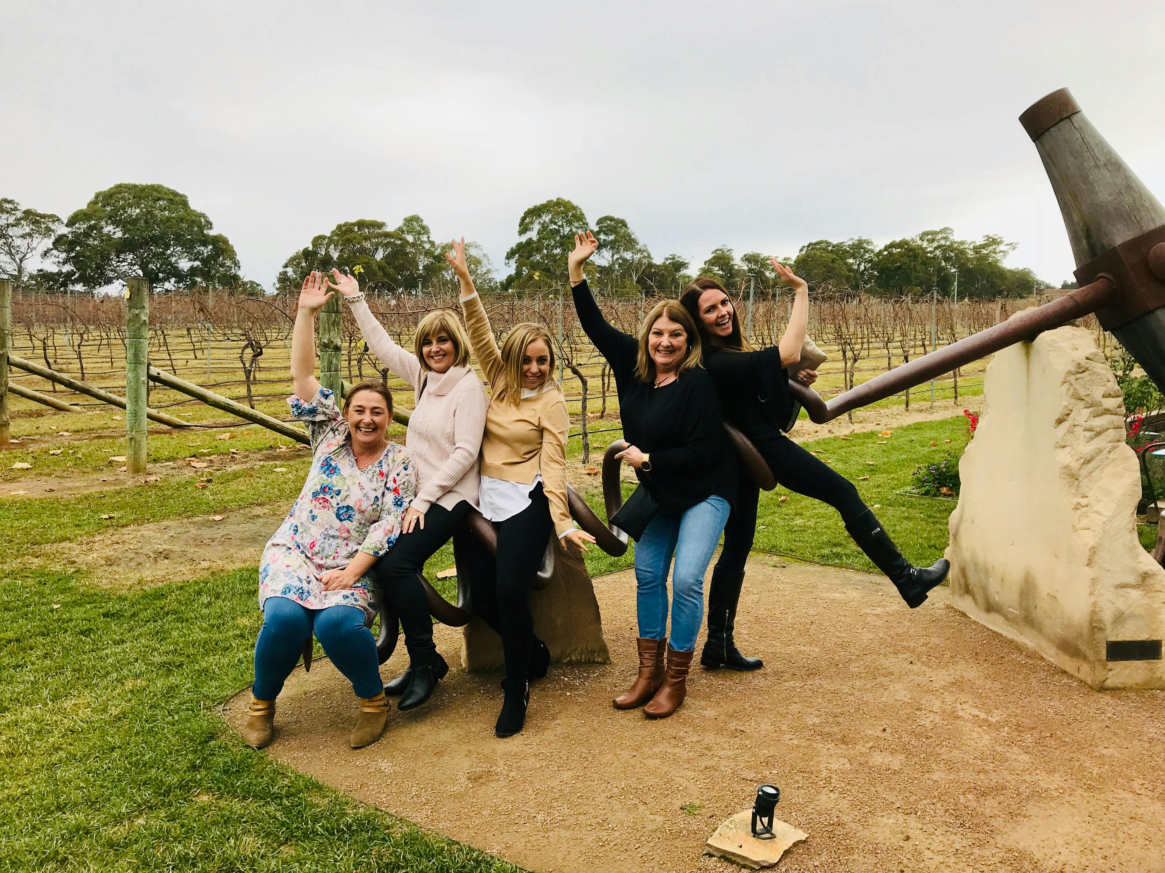 Wonderful to see grape escapers come back, again, and again, here at the beautiful Bendooley Estate