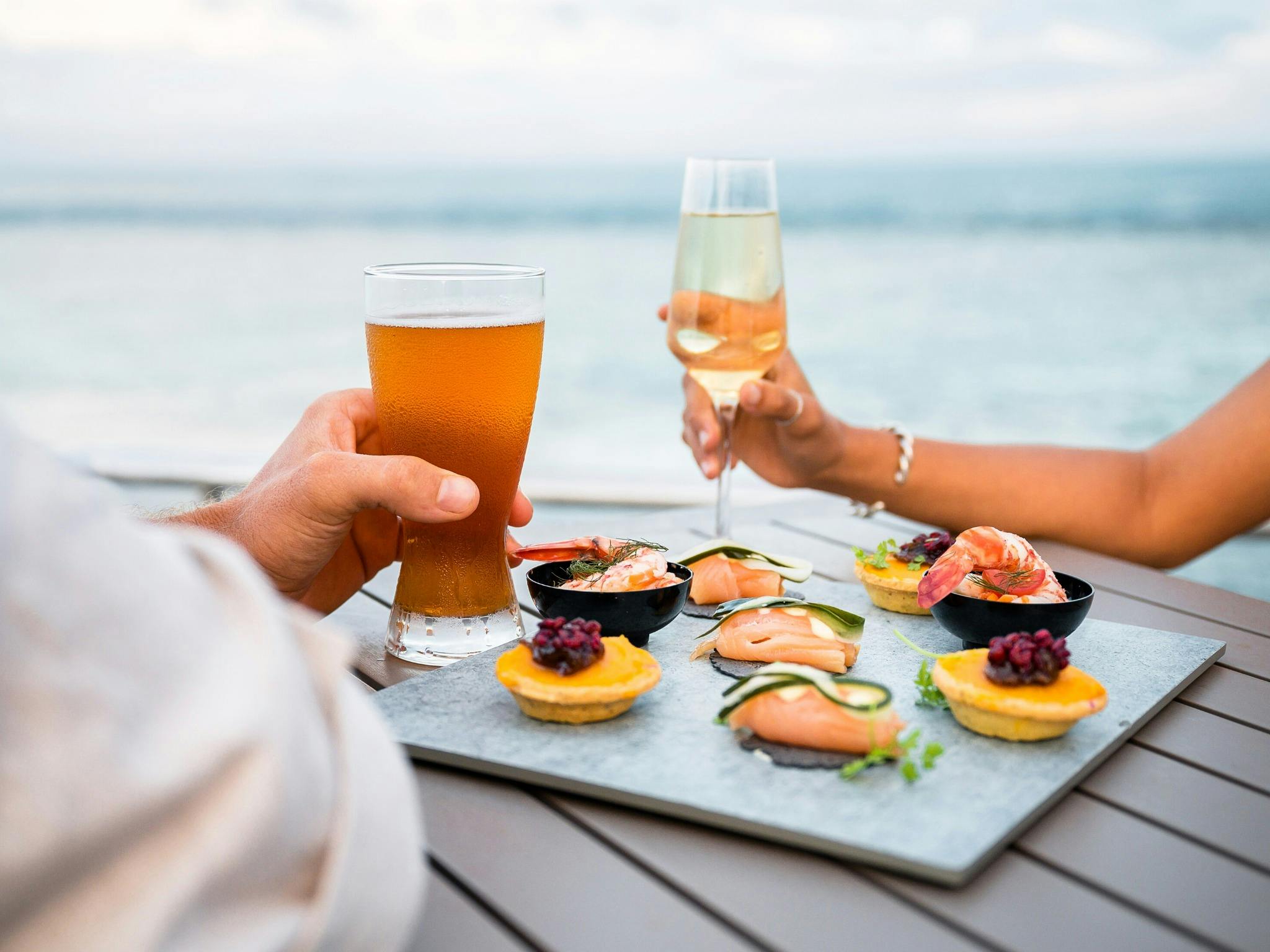 Sunset canapes