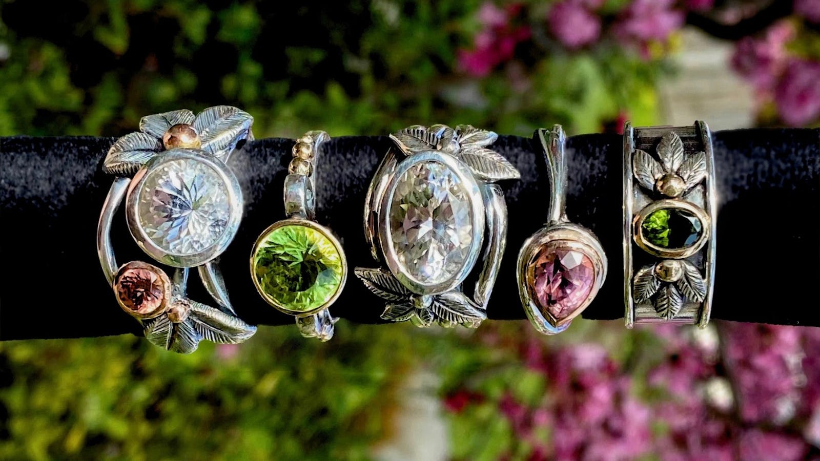 Springtime Collection - handcrafted, original designs, silver and gold jewellery