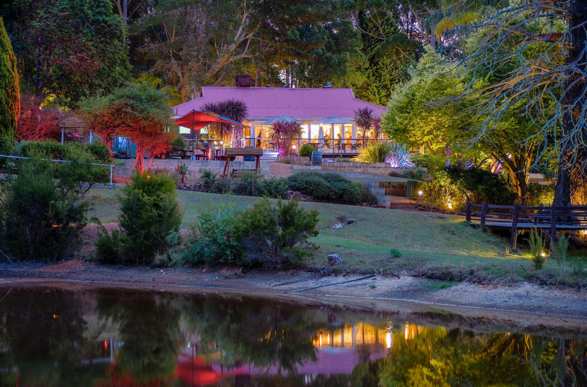 Lake and Restaurant