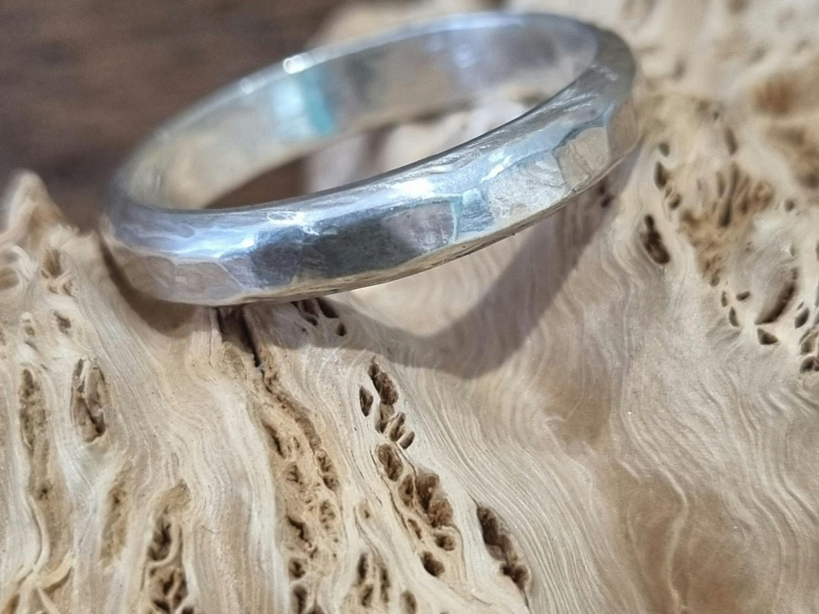 Beaten Rings made ina workshop at Tall Trees Studio Olinda