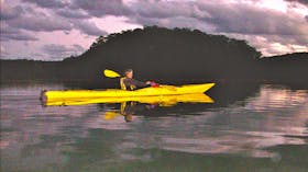 Tour sunset  kayak South Durras Batemans Bay Batemans Marine Park Murramurang National Park