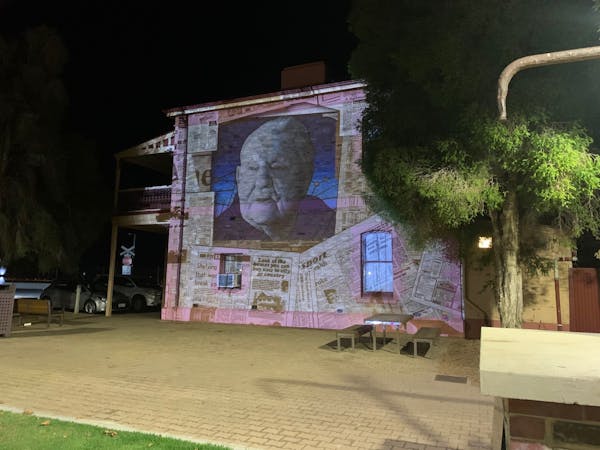 Port Pirie City Park Projection Light Show