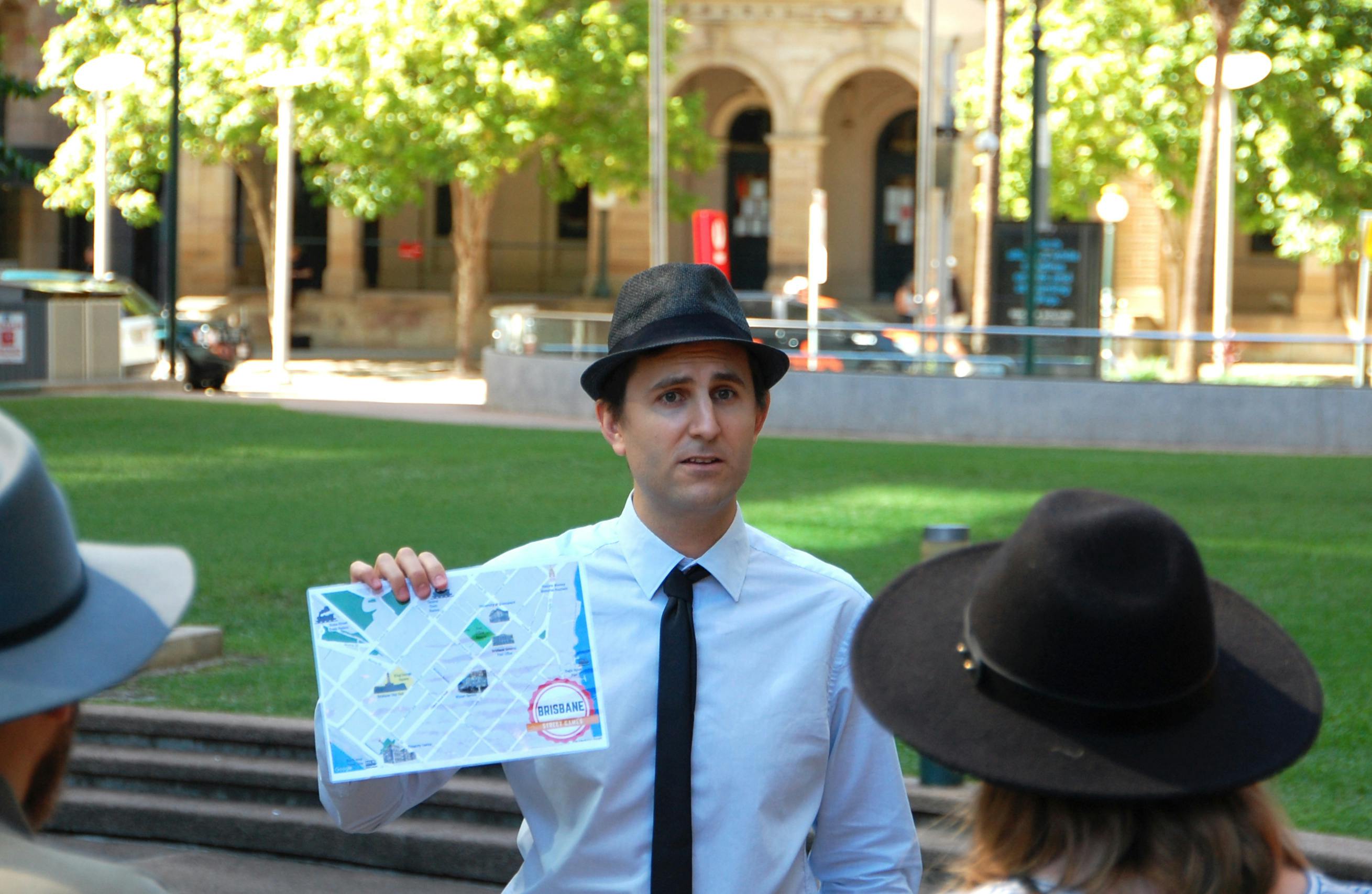Detective giving case briefing
