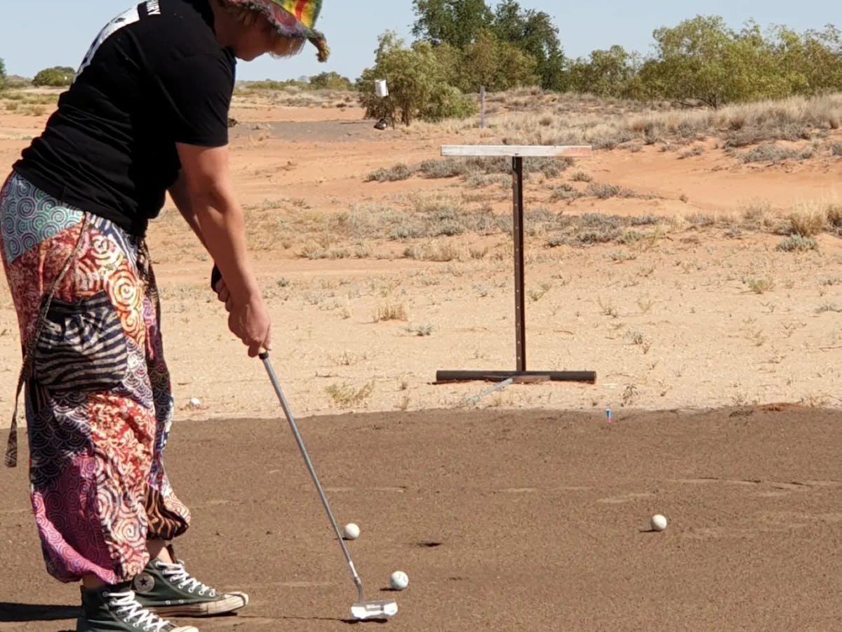 Tee off at Bedourie