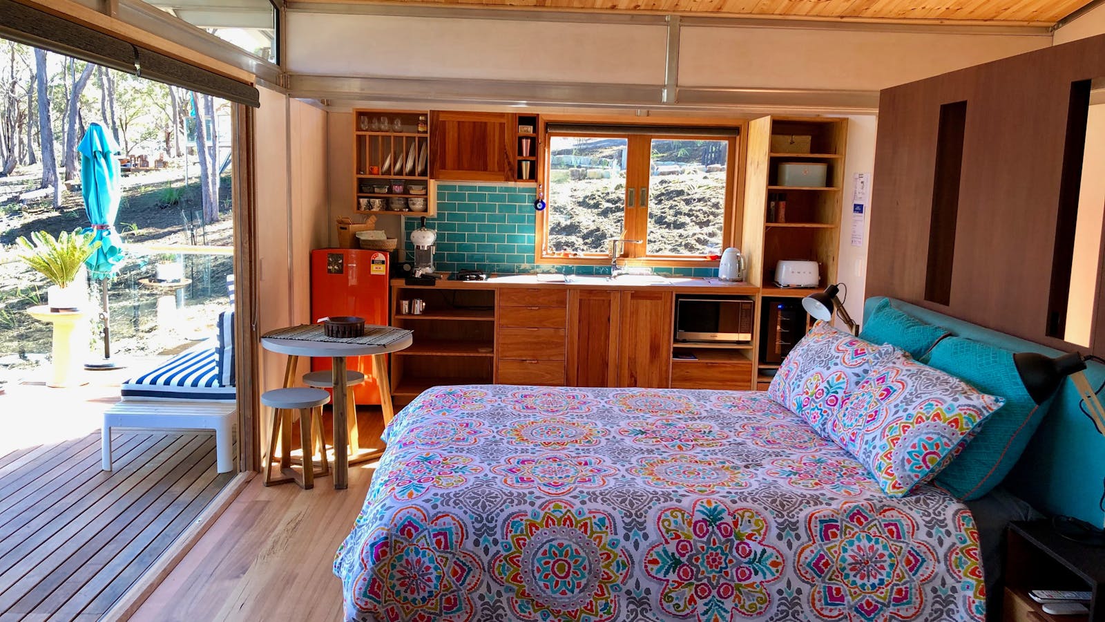 Free Spirit Pod guest living area