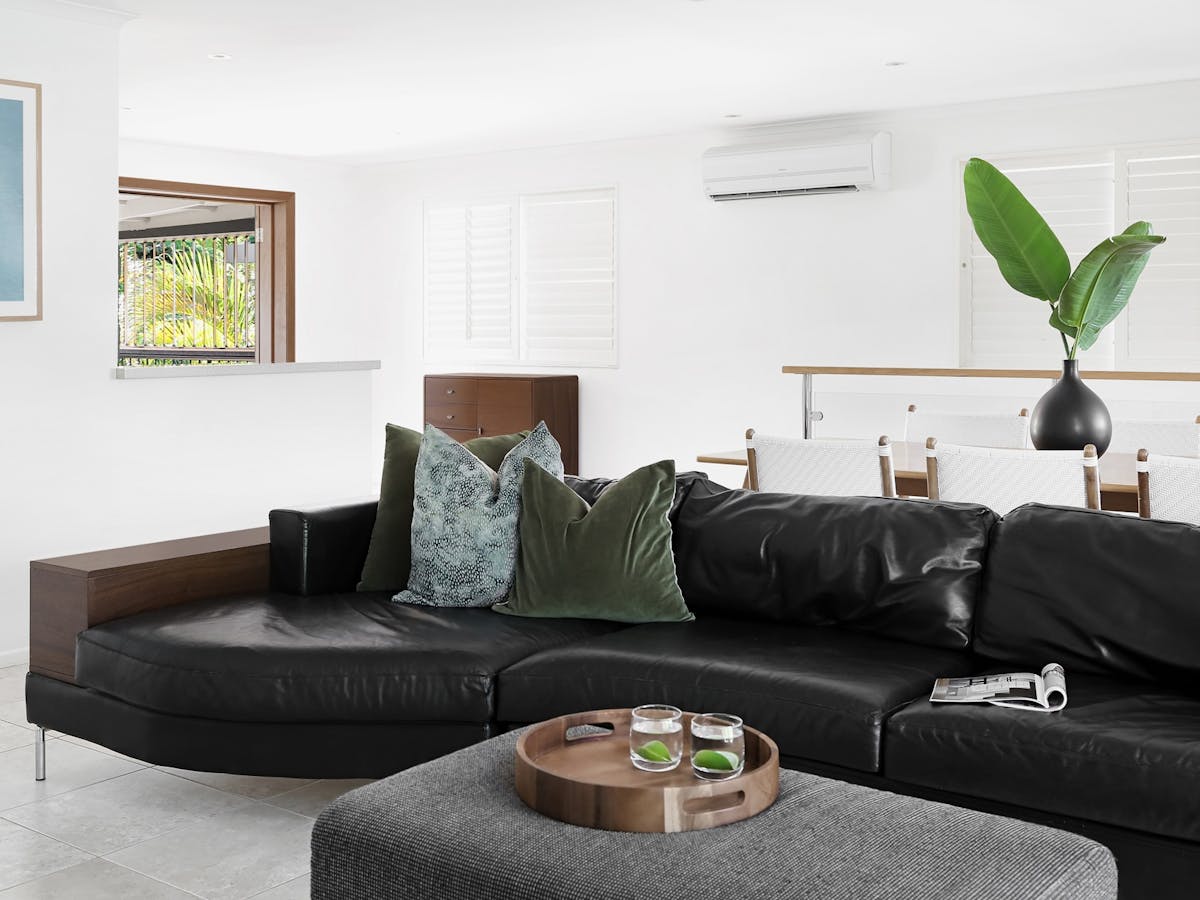 spacious living room