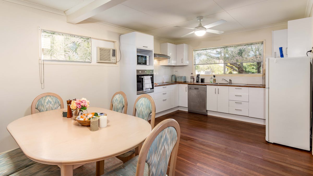Dining and kitchen