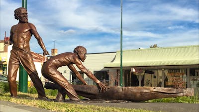 Yarri and Jacky Jacky Sculpture