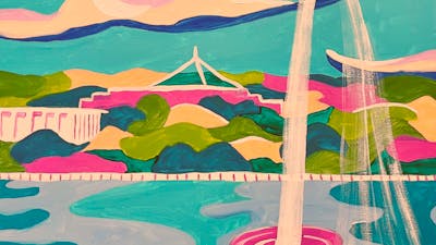painting of Canberra