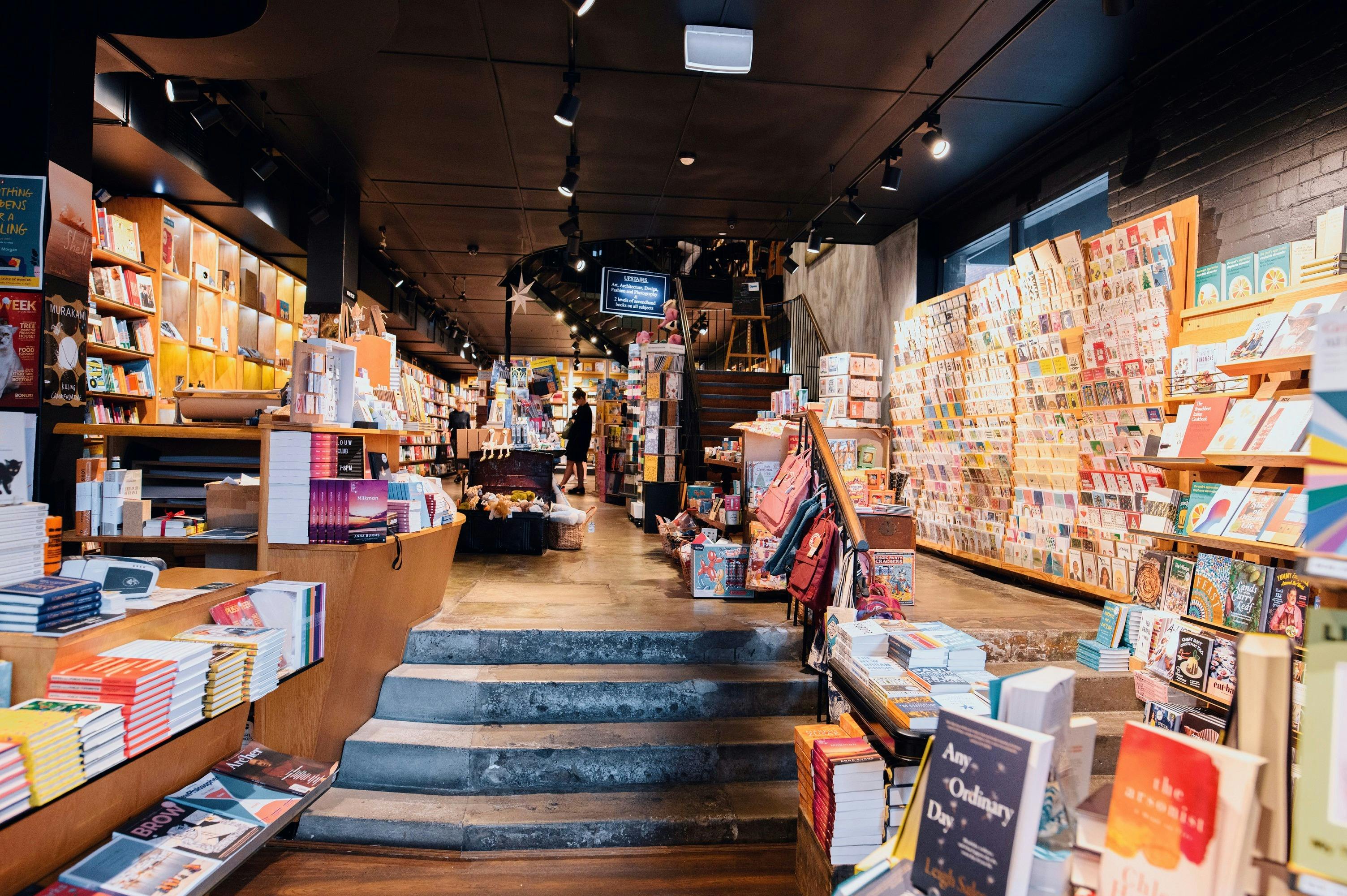 Inside the Berkelouw Paddington book store on Oxford Street, Paddington.