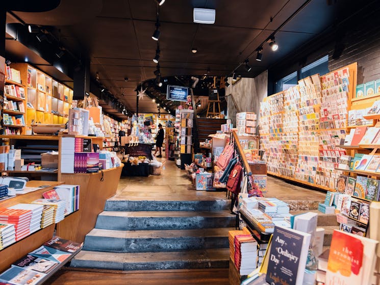 Inside the Berkelouw Paddington book store on Oxford Street, Paddington.