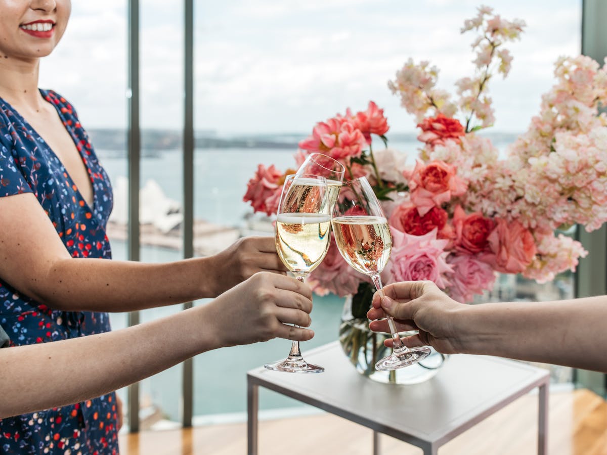 Champagne with Sydney Opera House view