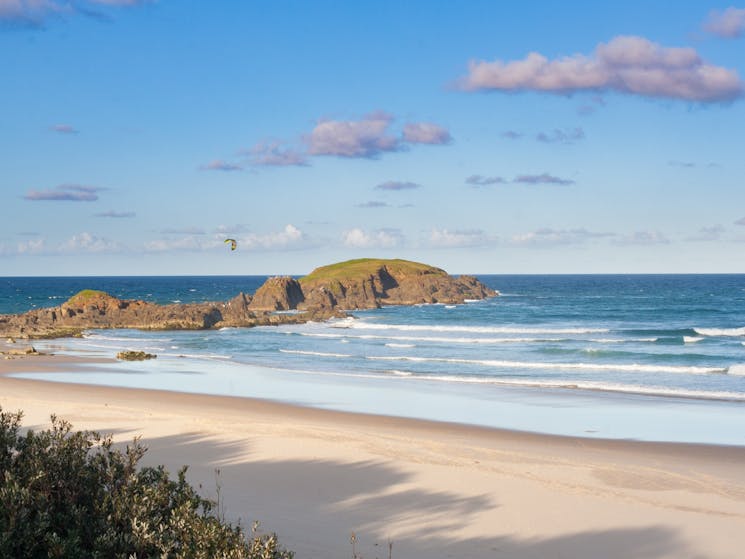 Delicate Nobby Beach across the road