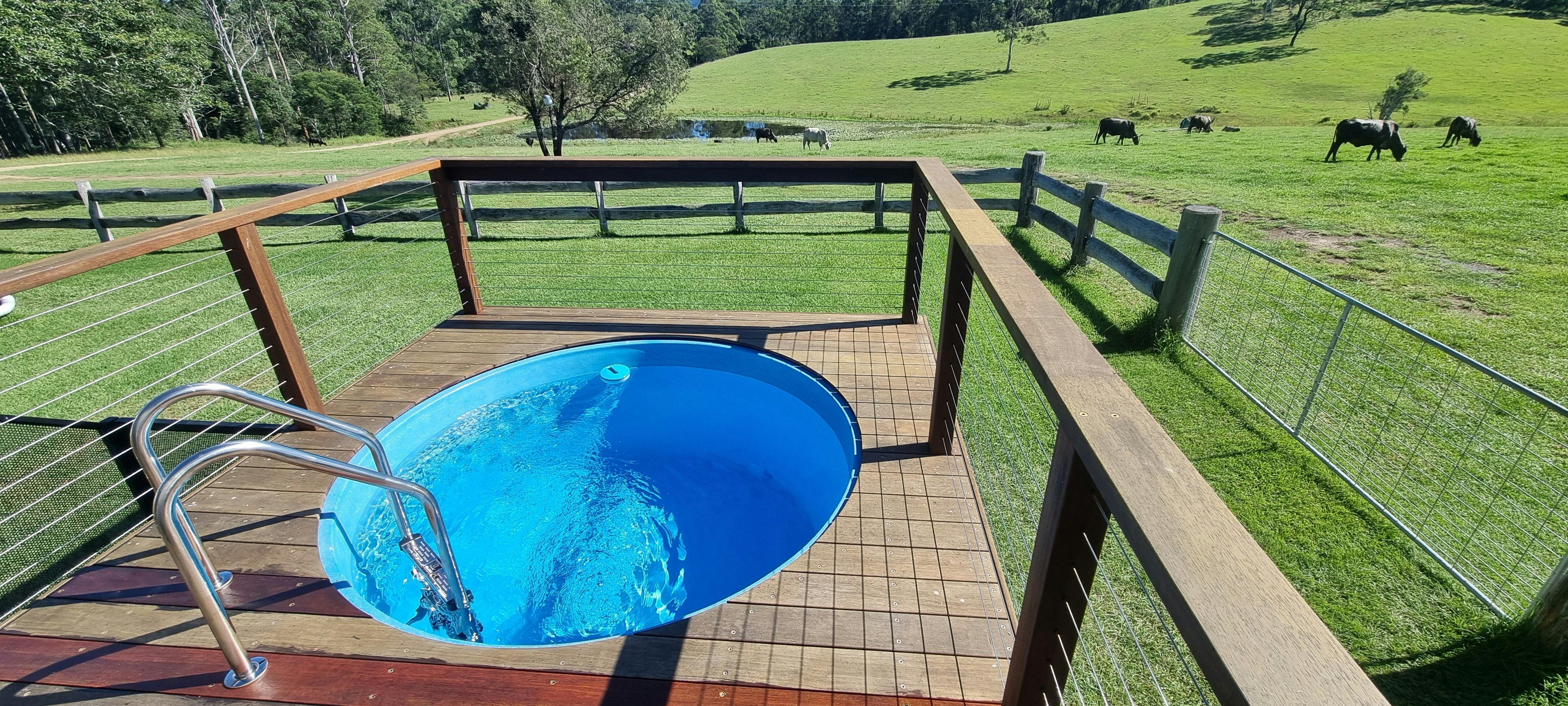 Plunge Pool overlooking the Farm