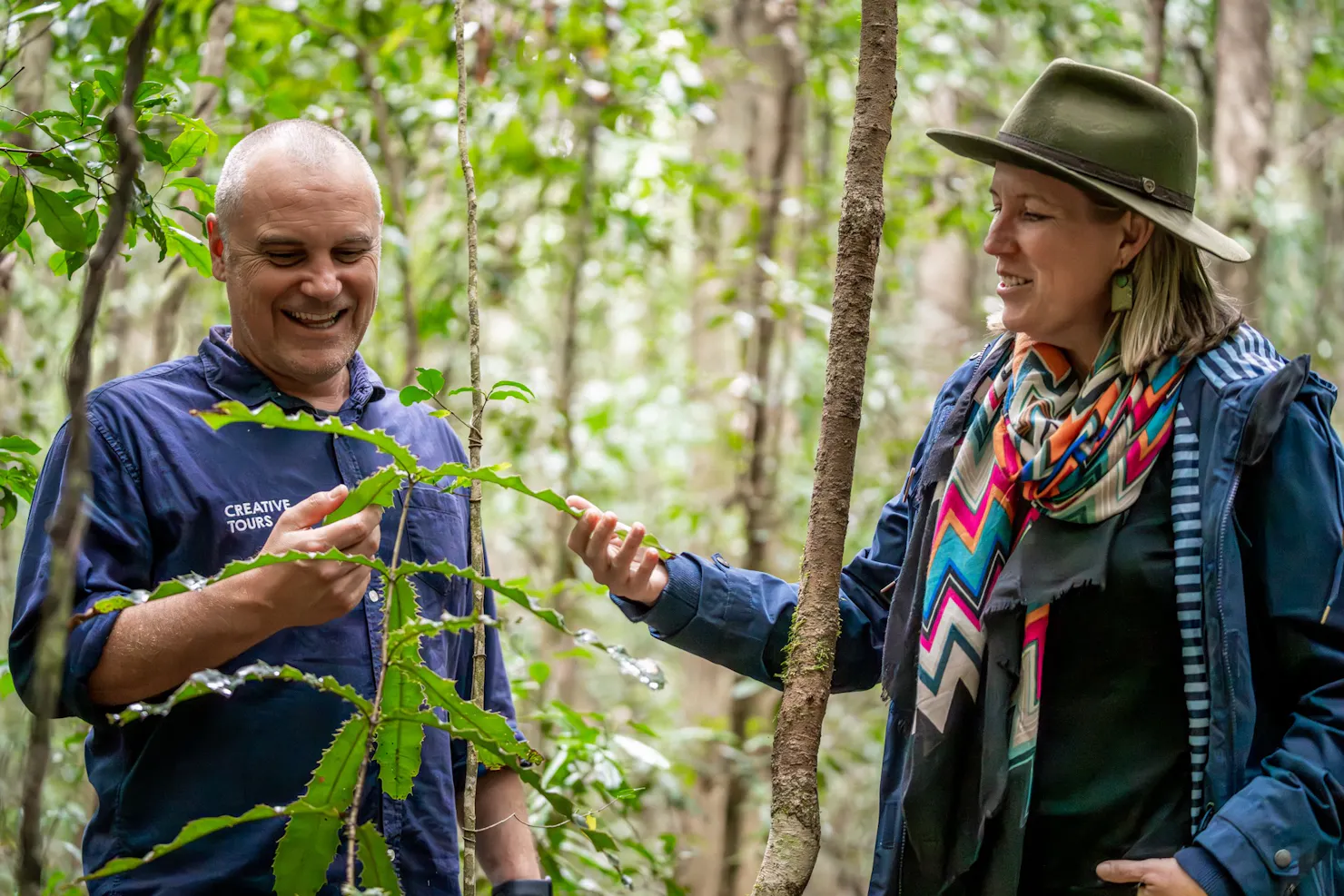 Checking out the wild macadamia