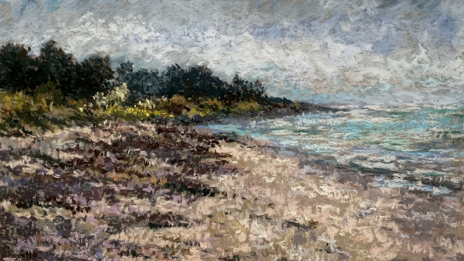 Mieke Vermeulen, 'Approaching storm', Pastel