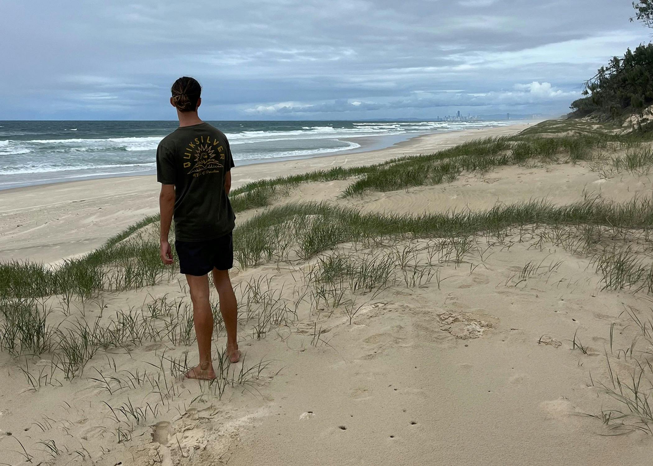 View of eastern beach South Stradbroke Island