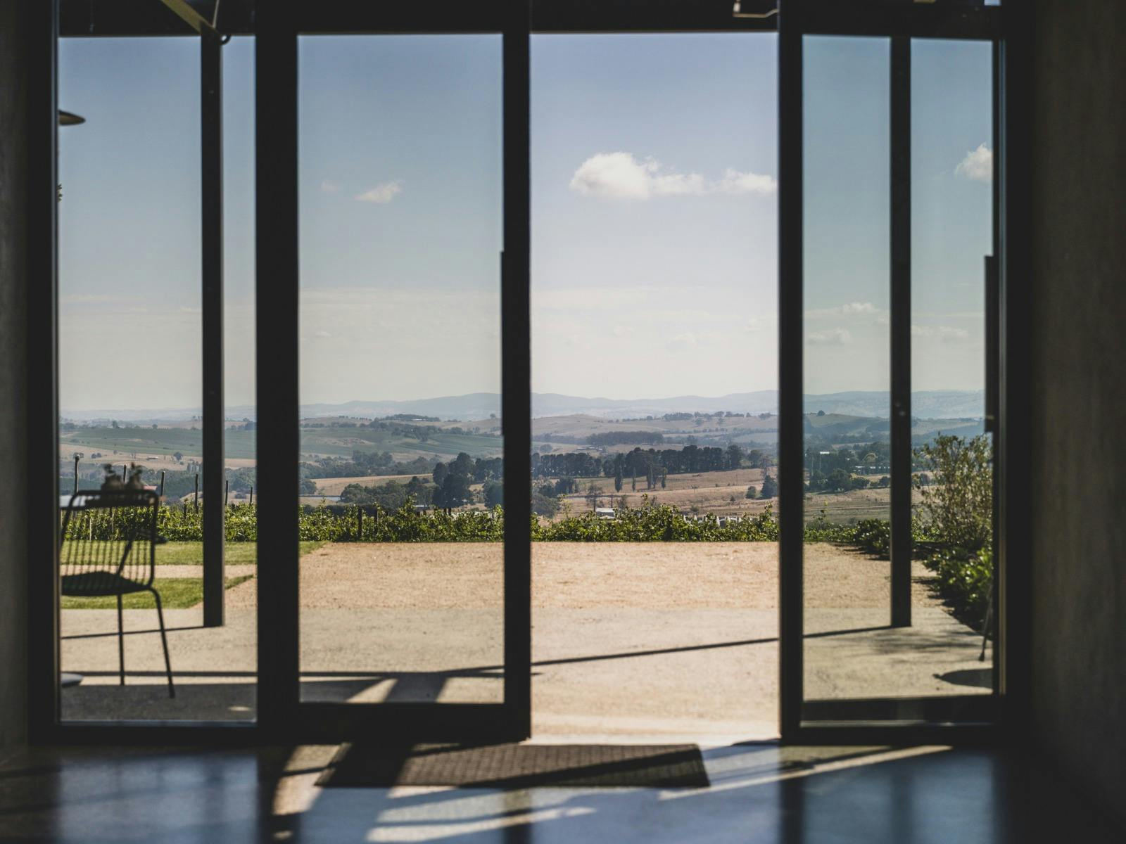 Accessibility throughout Printhie Wines Cellar Door showing wide doors
