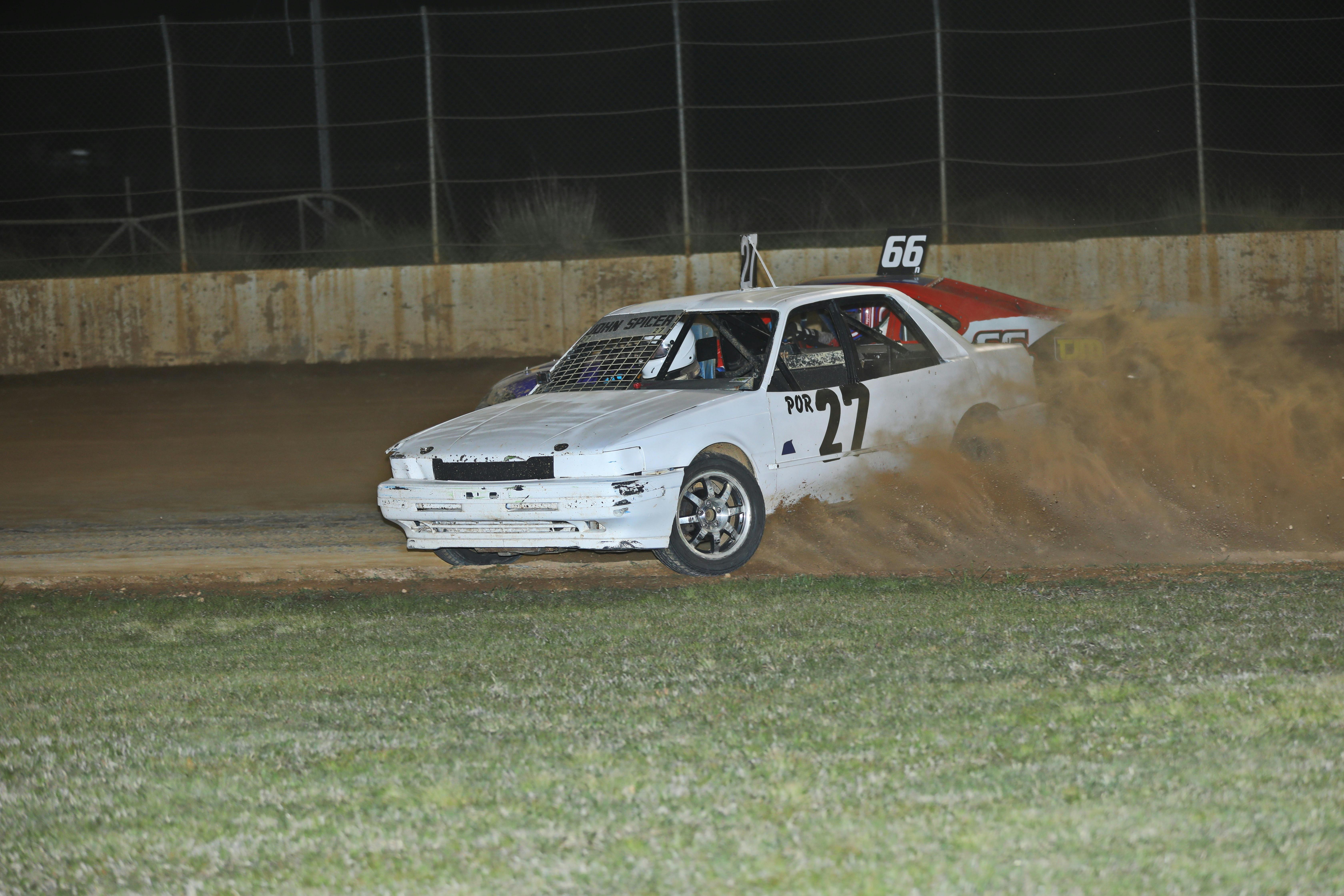Crowd Favourite John Spicer in his Mazda Fast 4