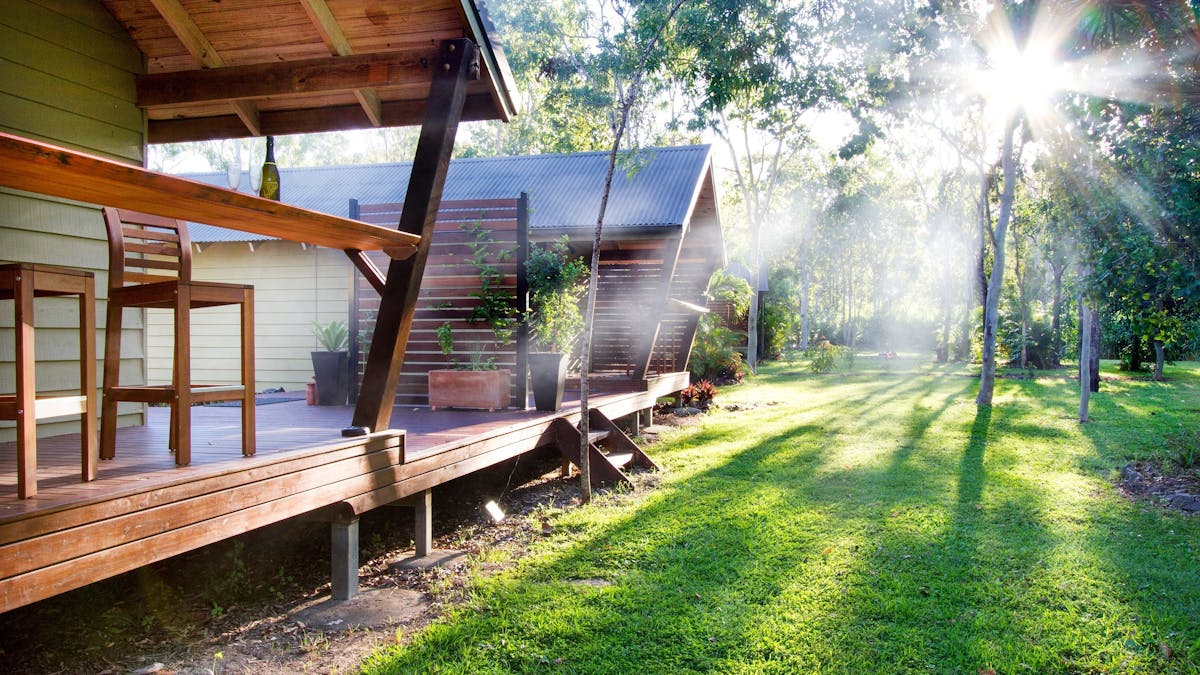 Airlie Beach Eco Cabins. Luxury cabin s nestled in the Australian bush, offering rejuvenation. Airlie Beach Eco Cabins. Luxury cabin s nestled in the Australian bush, offering rejuvenation.