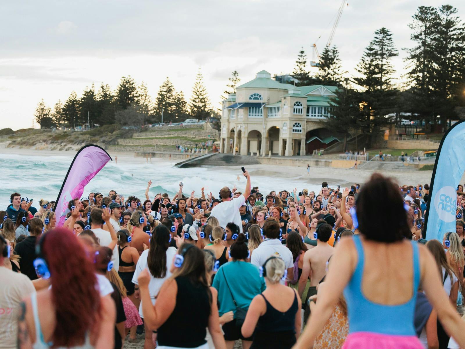 A sunrise silent disco. Dawnbreak