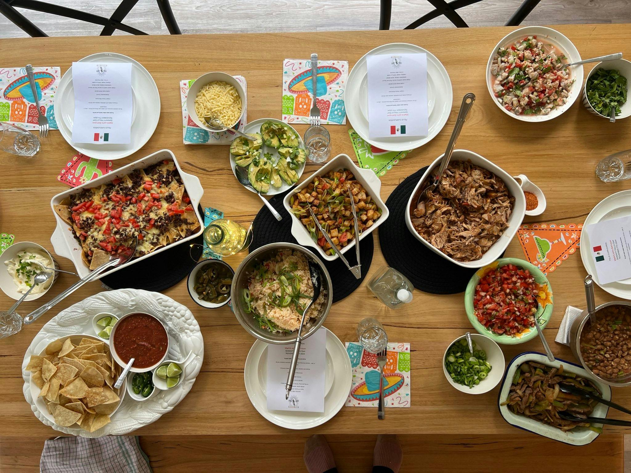 Mexican Buffet, q popular choice for group dinners