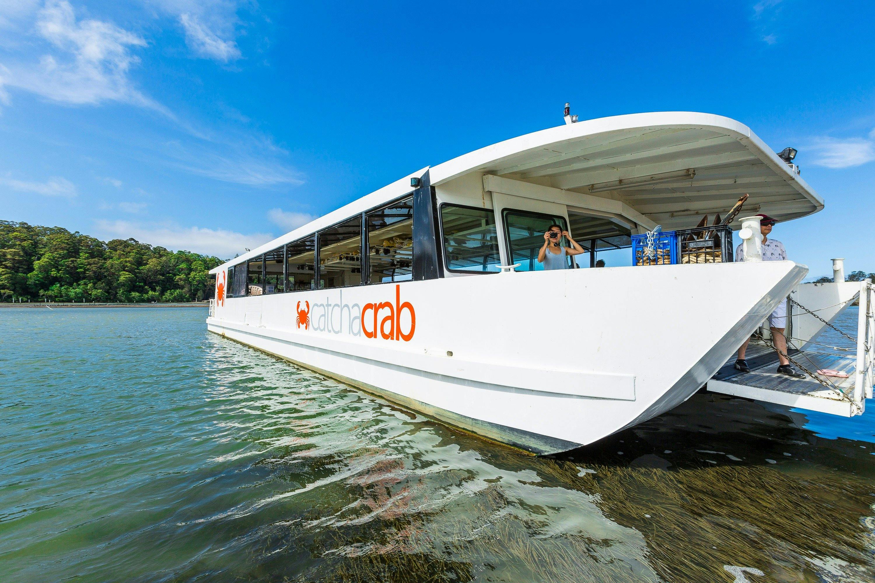 Our river-cruising boat, custom-designed for the waters of the Tweed River