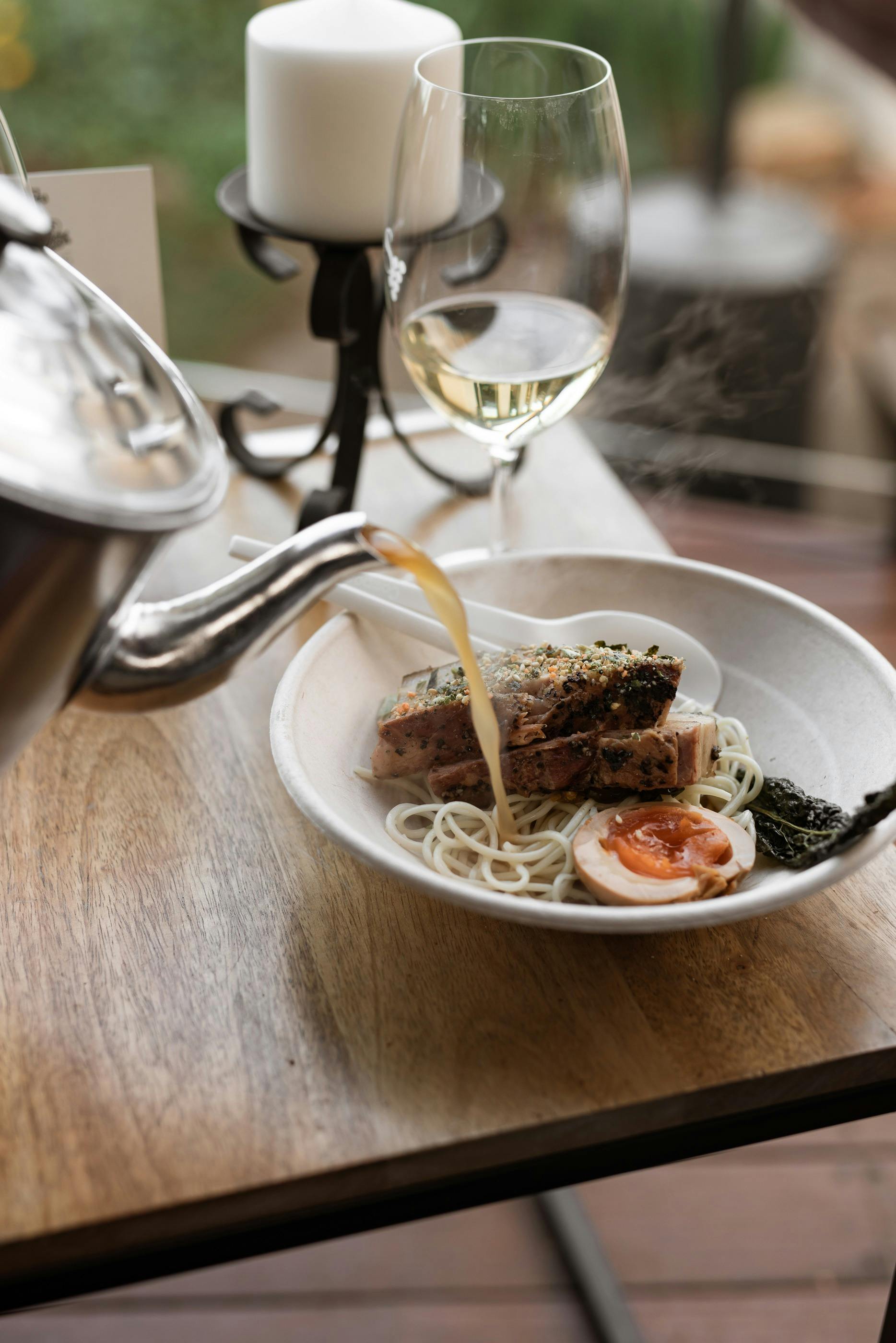 Chardonnay and Ramen