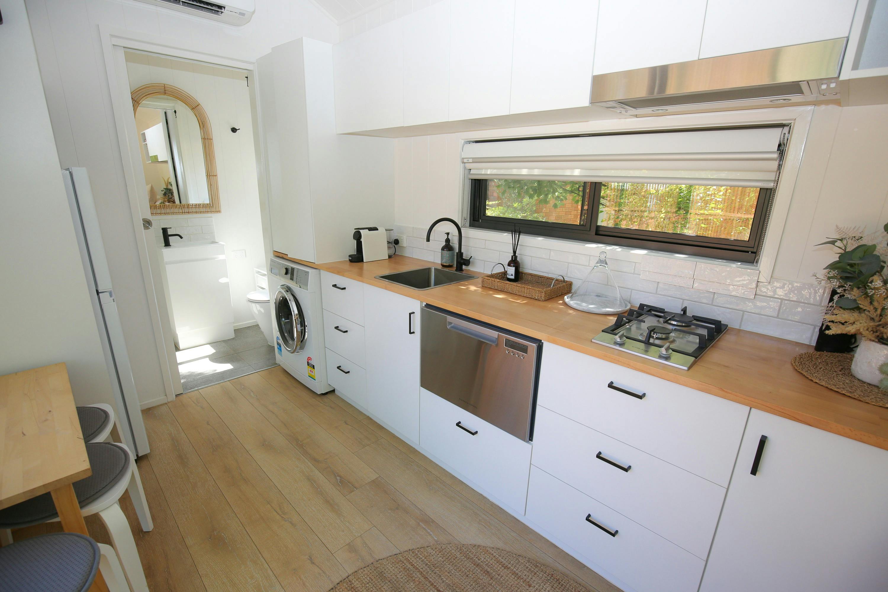 kitchen at  Maple Tiny Home Bright