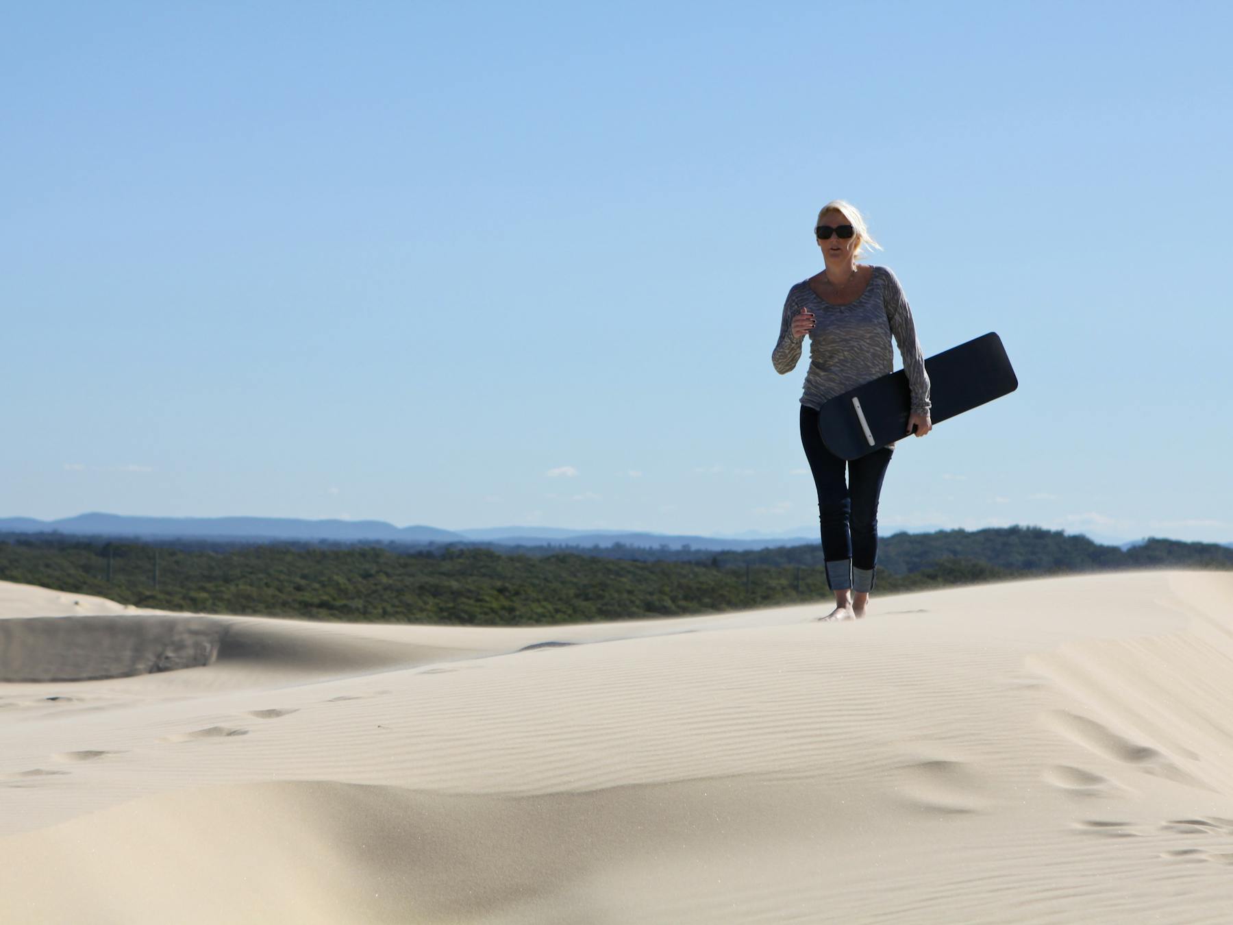 Sandboarding at Anna Bay