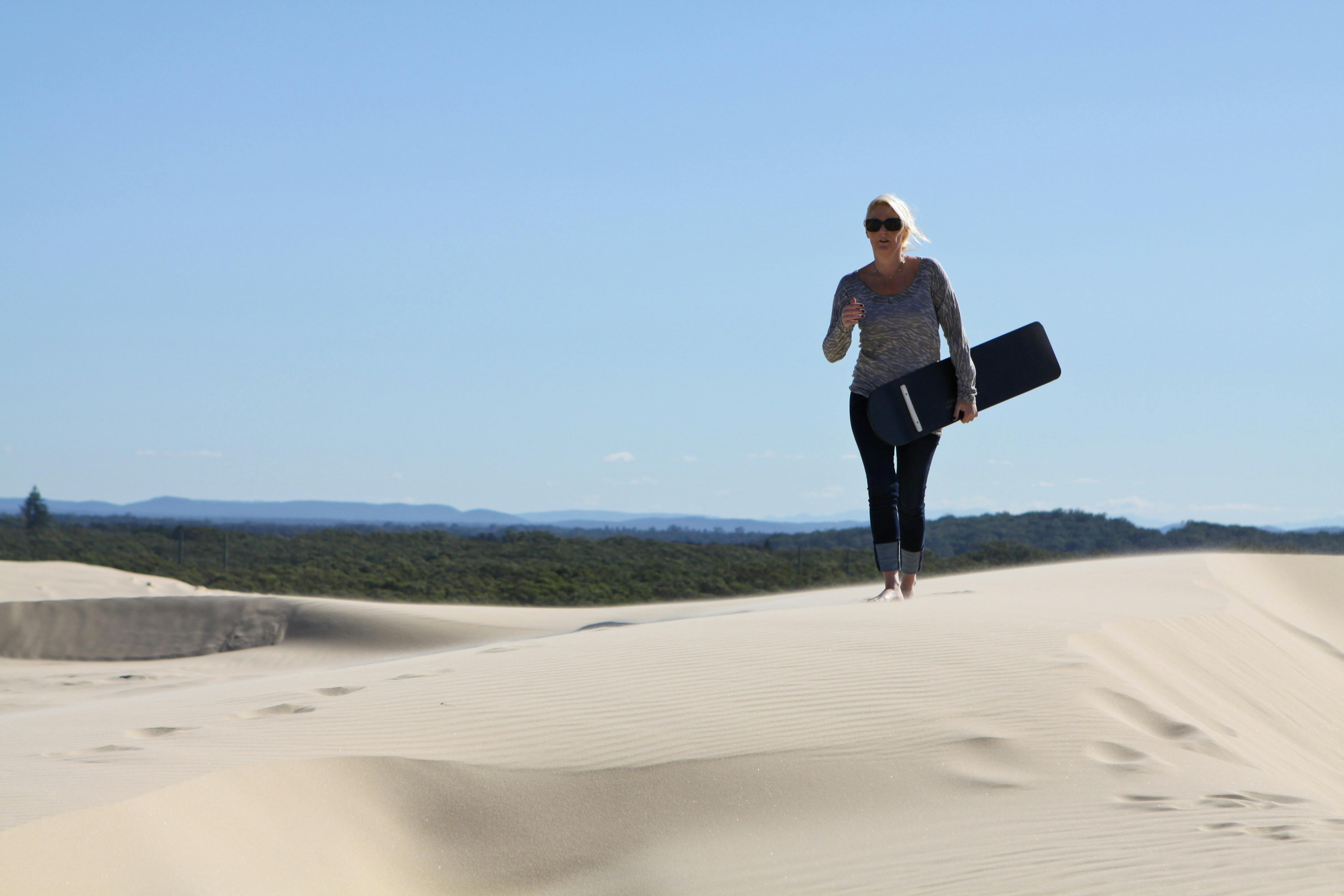 Sandboarding at Anna Bay