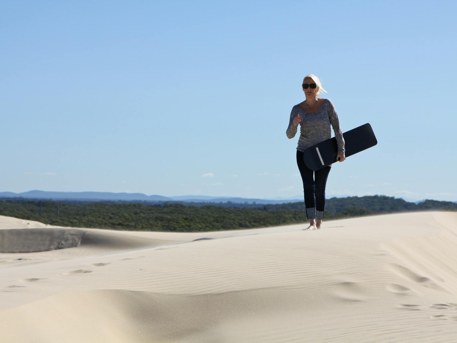 Sandboarding at Anna Bay